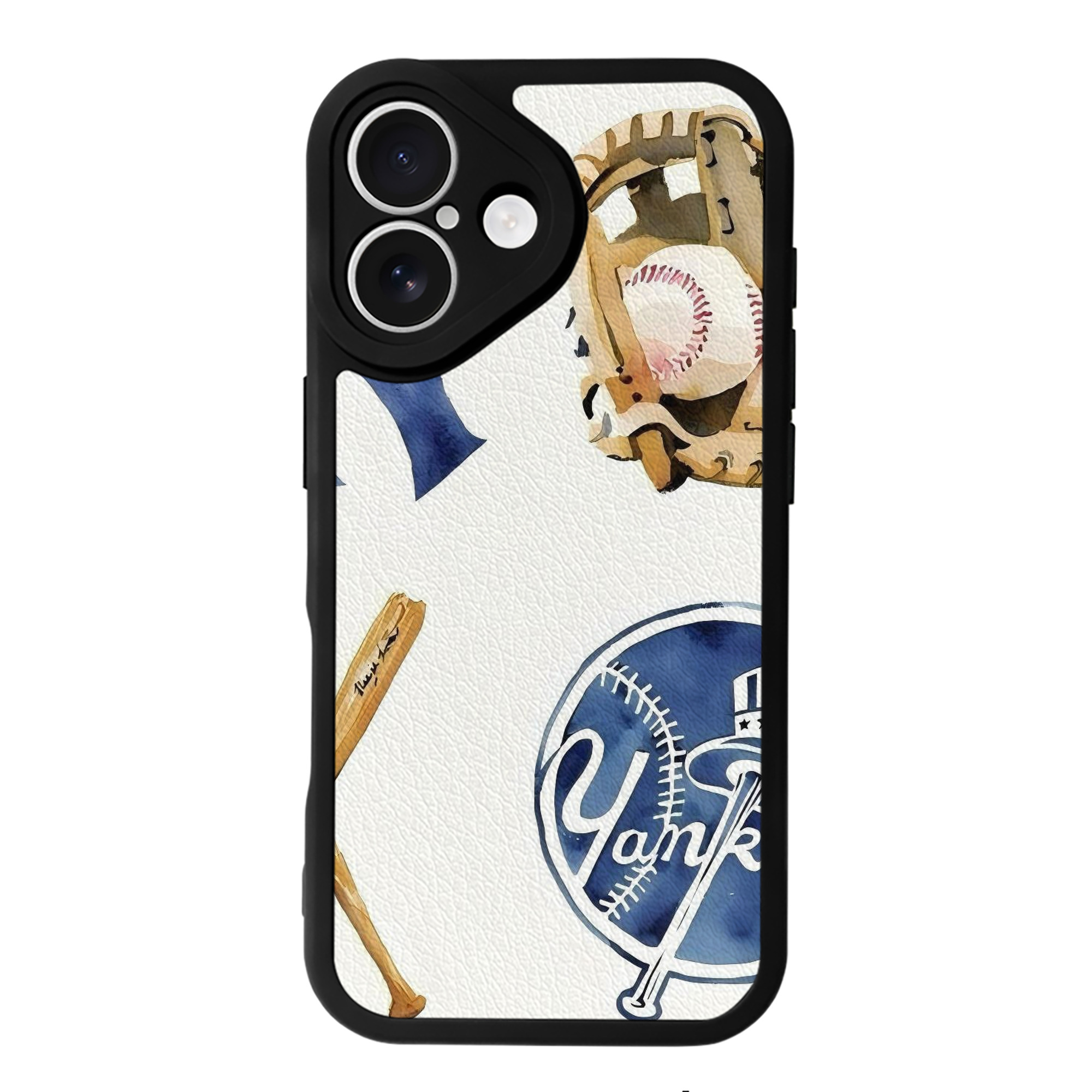 New York Yankees 119 IPhone 16 Silicone Leather Case – UV Print, Lambskin Texture – Perfect Fit, Wireless Charging Compatible, Scratch Resistant, Precise Cutouts – Stylish Protection For IPhone 16